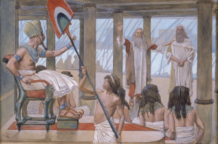 Tissot_Moses_Speaks_to_Pharaoh